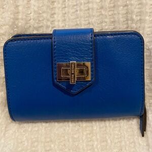 Henri Bendel Royal Blue Leather Wallet